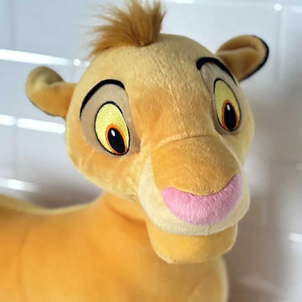 VINTAGE Jumbo Disney Lion King Simba Plush Stuffed Animal 2002 Hasbro XL Toy EUC